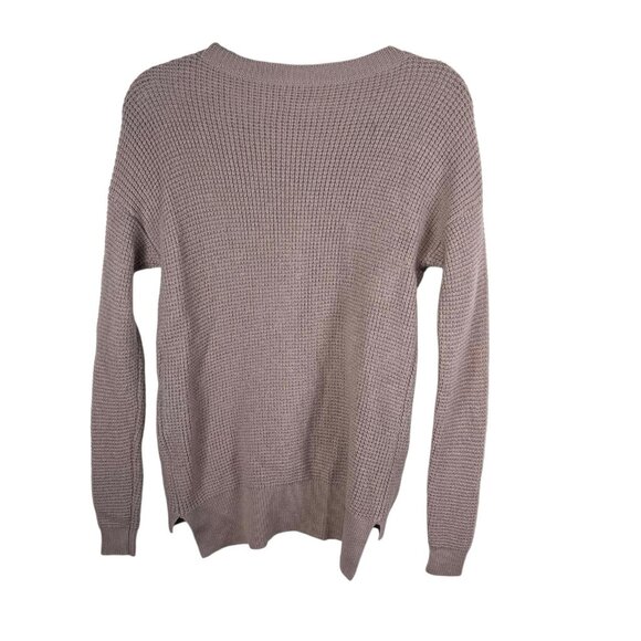 Aritzia x Wilfred Free Sweater Women Small Purple Pink Wool Cropped Italian Yarn - Picture 2 of 6